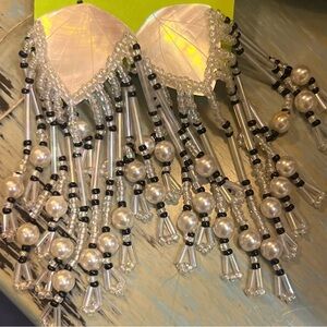 Elegant Beaded Fringe Earrings